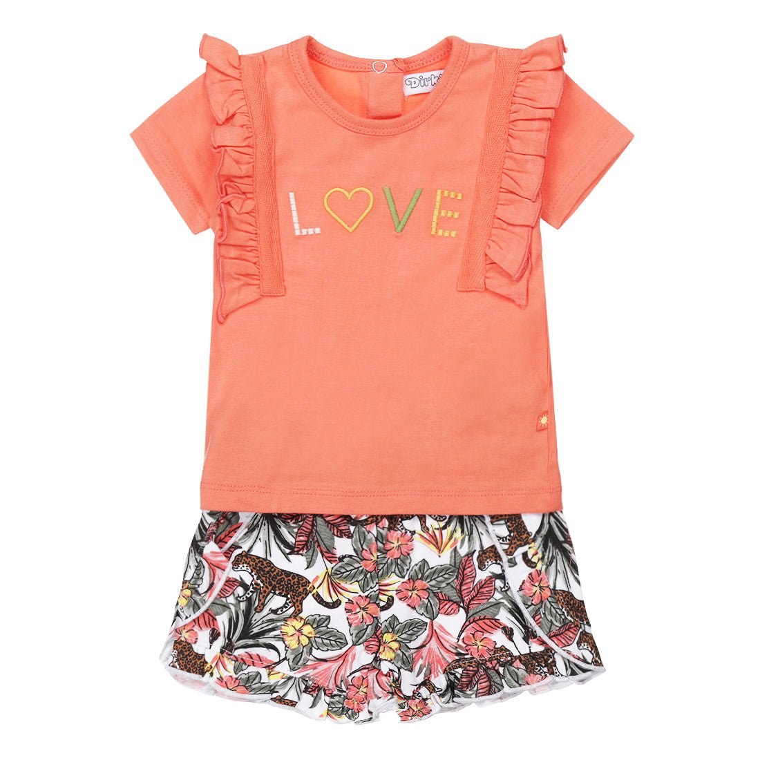 Girls 2 pce babysuit - Kool KidsDIRKJEKool KidsT46479-35KOOLGirls 2 pce babysuit3 MesesFaded coral